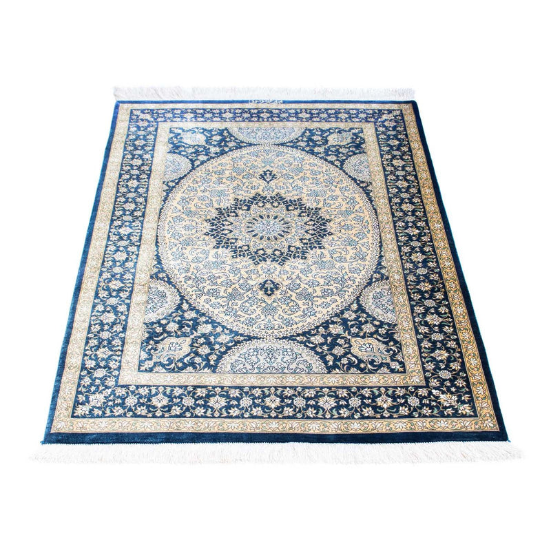 Tappeto Persero - Ghom - 111 x 73 cm - blu