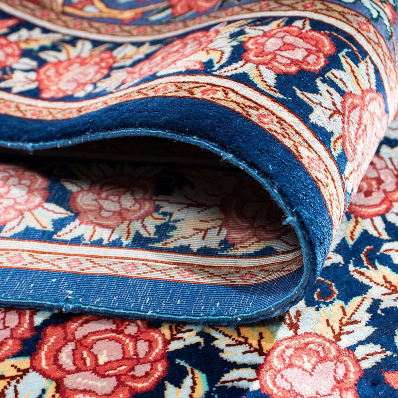 Tappeto Persero - Ghom - 119 x 77 cm - blu scuro