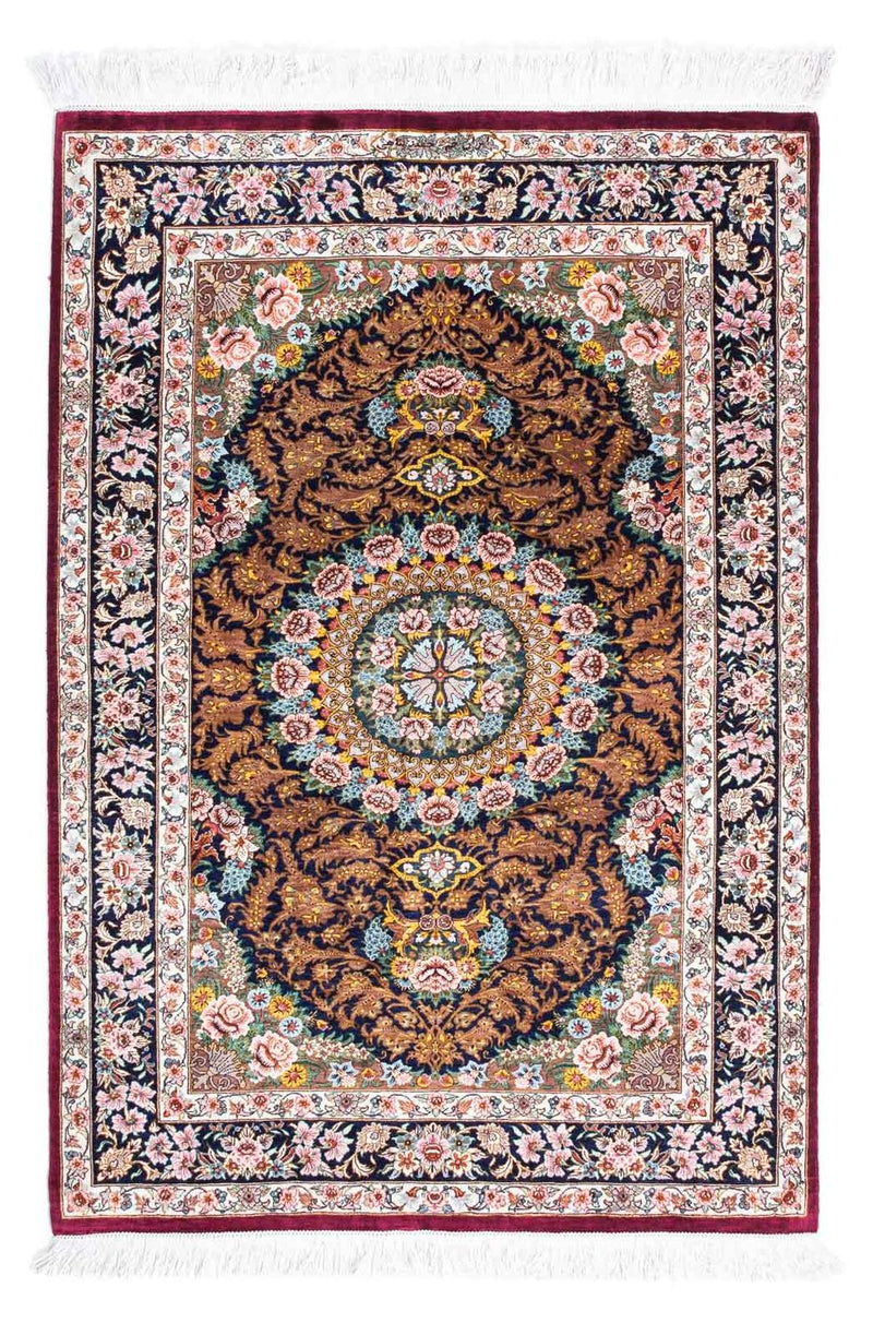 Tappeto Persero - Ghom - 119 x 79 cm - rosso scuro