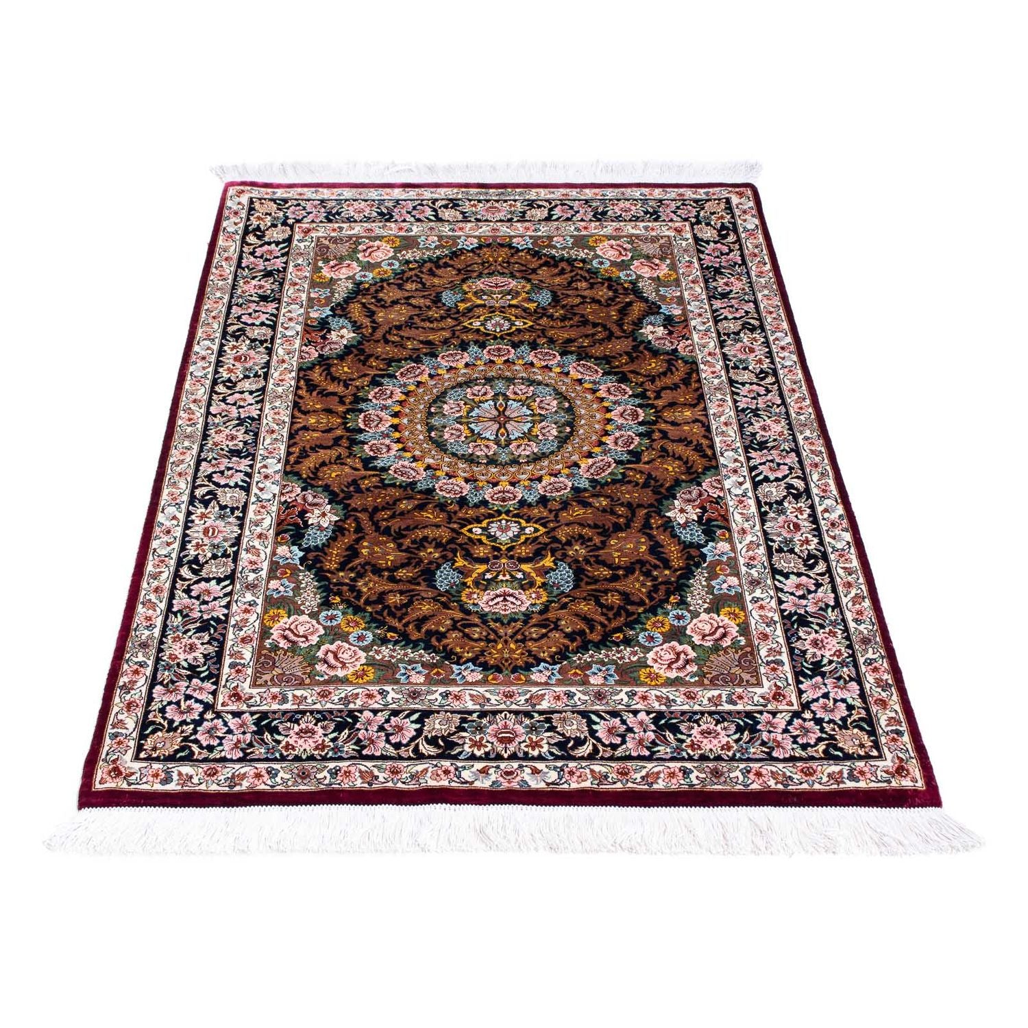 Tappeto Persero - Ghom - 119 x 79 cm - rosso scuro