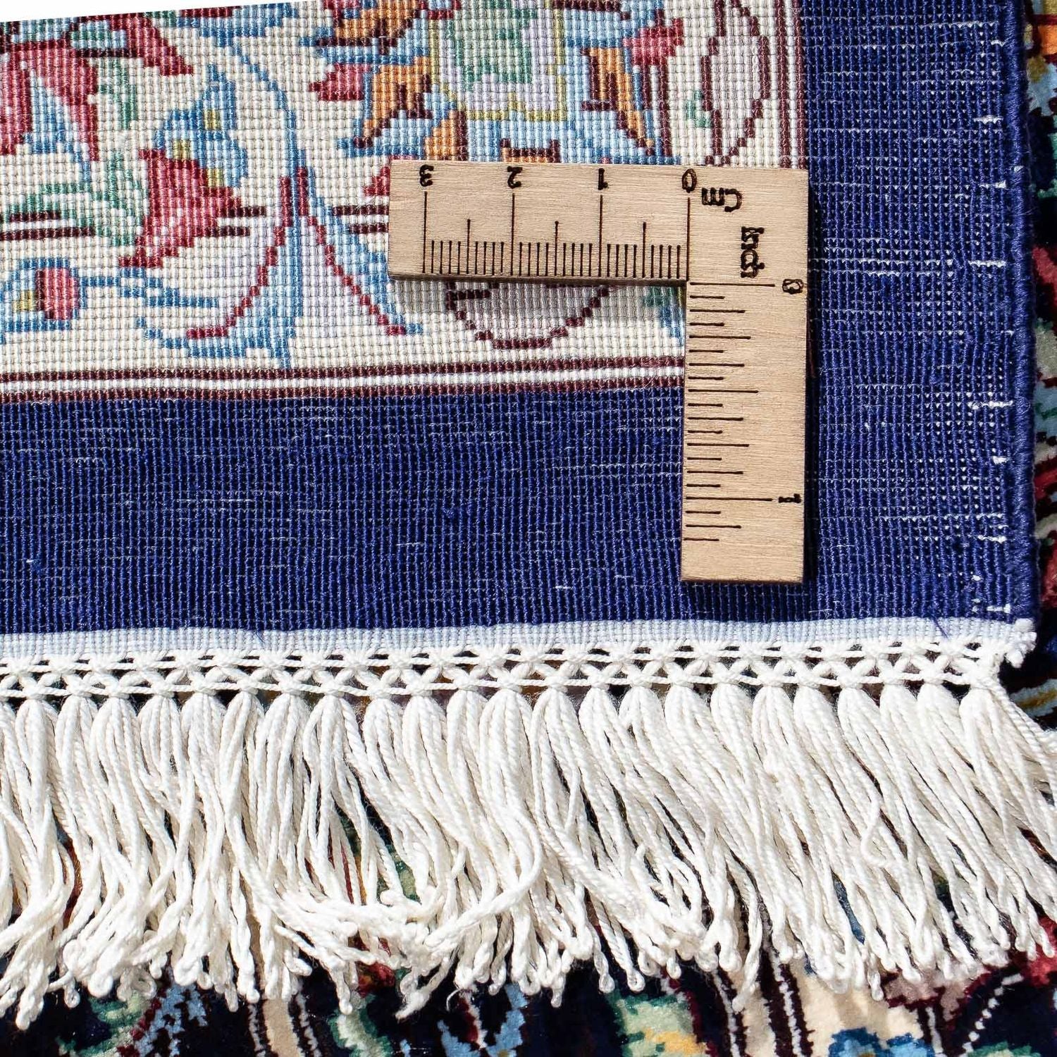 Tappeto Persero - Ghom - 98 x 61 cm - blu scuro