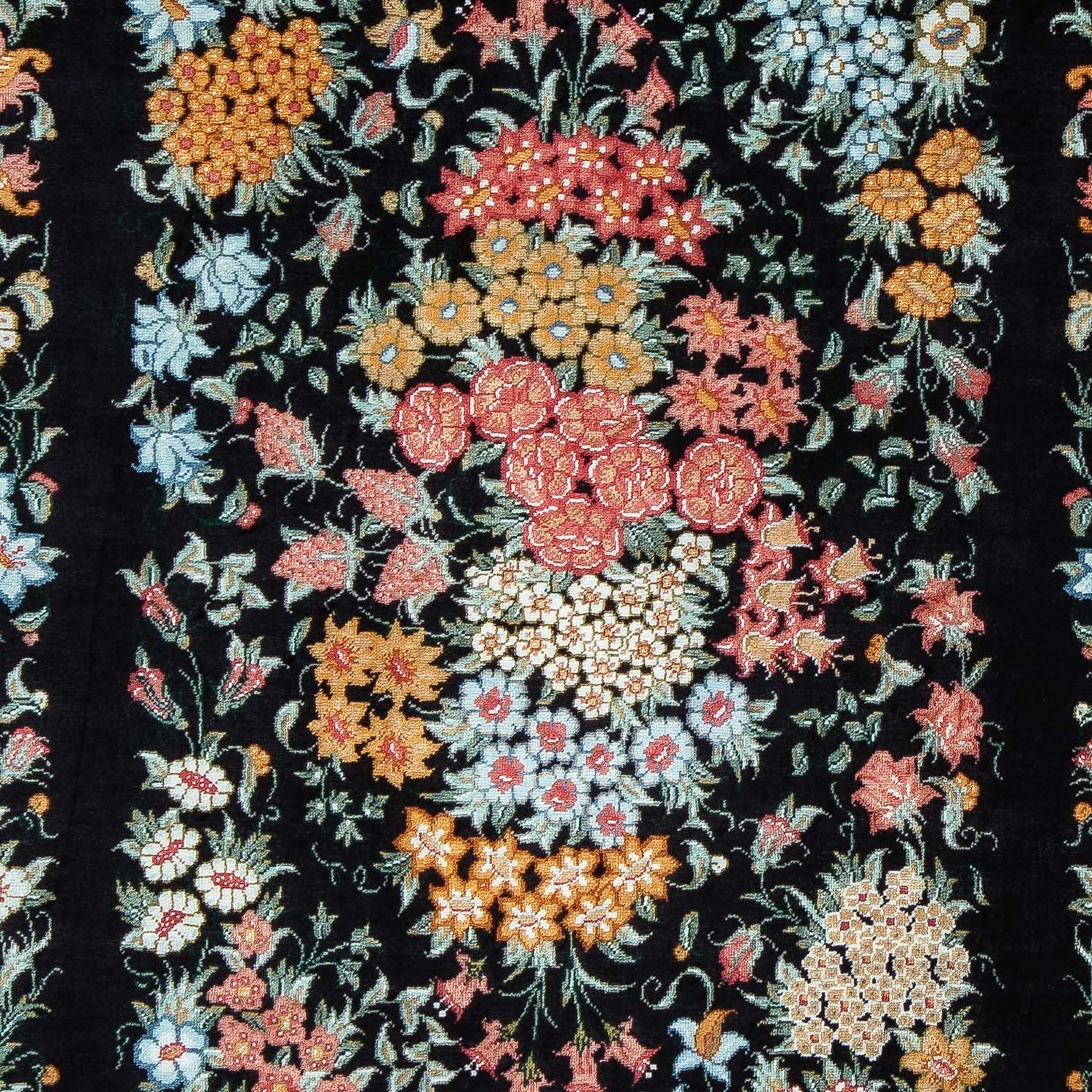 Tappeto Persero - Ghom - 89 x 60 cm - blu scuro