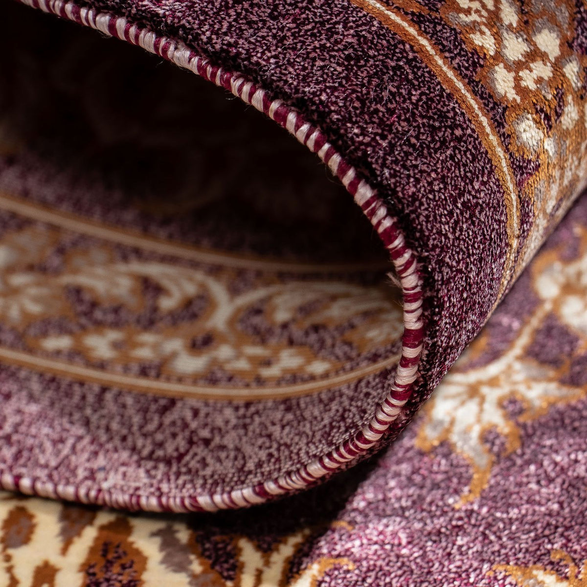 Tappeto Persero - Ghom - 87 x 59 cm - viola