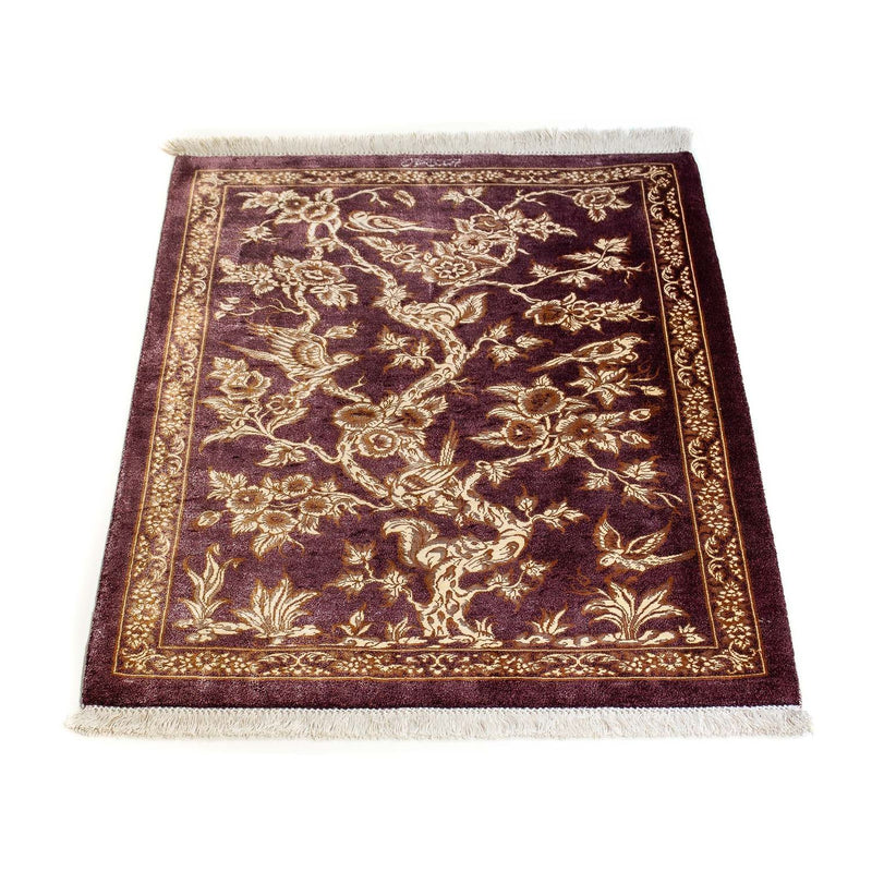 Tappeto Persero - Ghom - 87 x 59 cm - viola