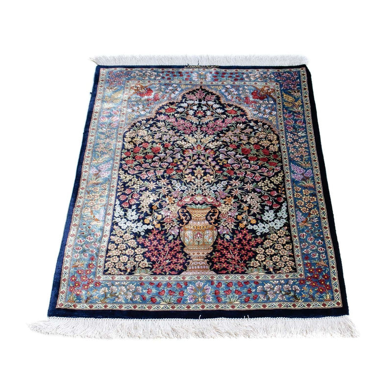 Tappeto Persero - Ghom - 96 x 57 cm - blu scuro