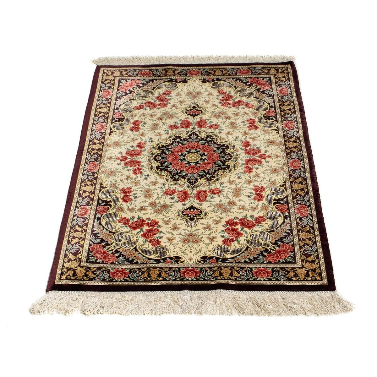 Tappeto Persero - Ghom - 93 x 60 cm - beige