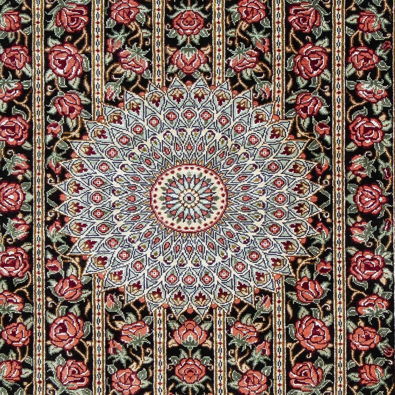 Tappeto Persero - Ghom - 78 x 57 cm - blu scuro
