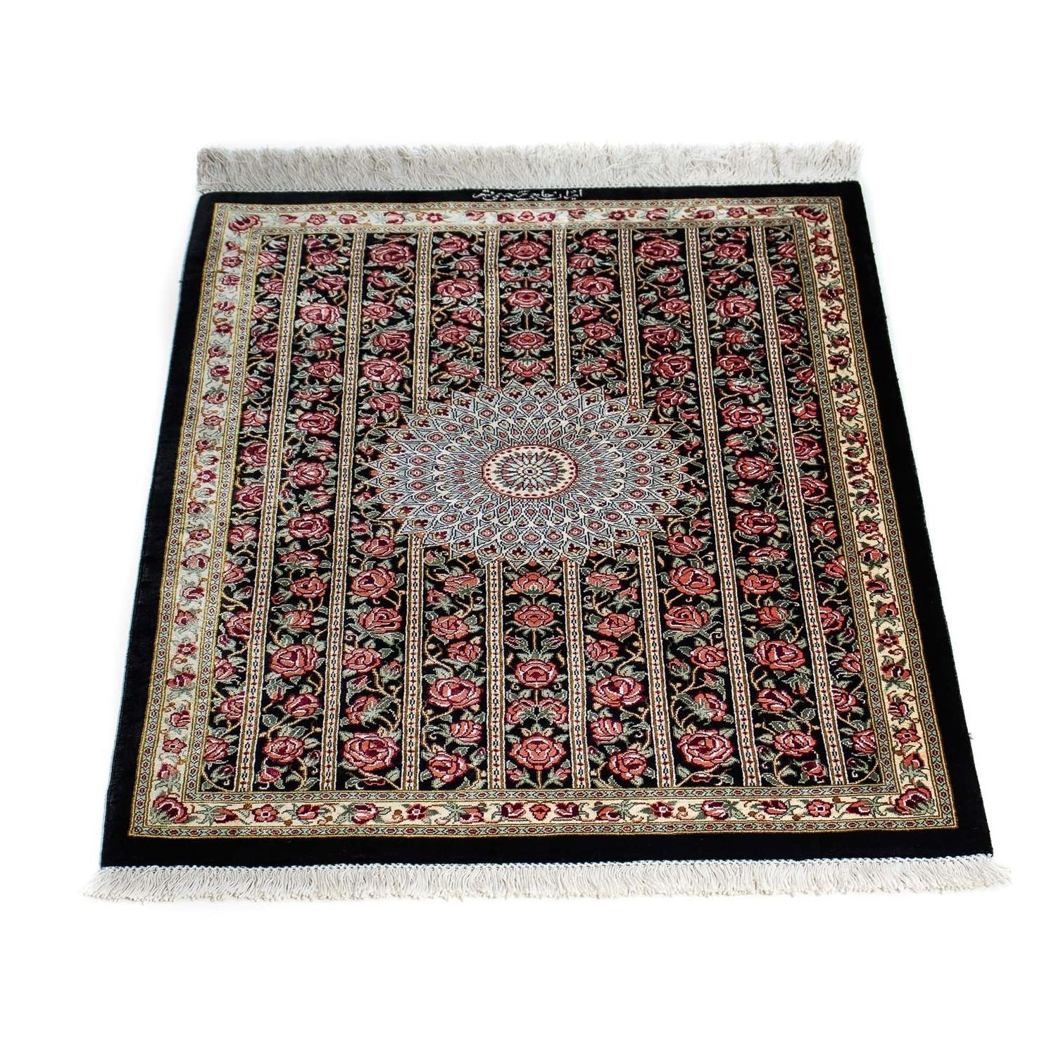 Tappeto Persero - Ghom - 78 x 57 cm - blu scuro