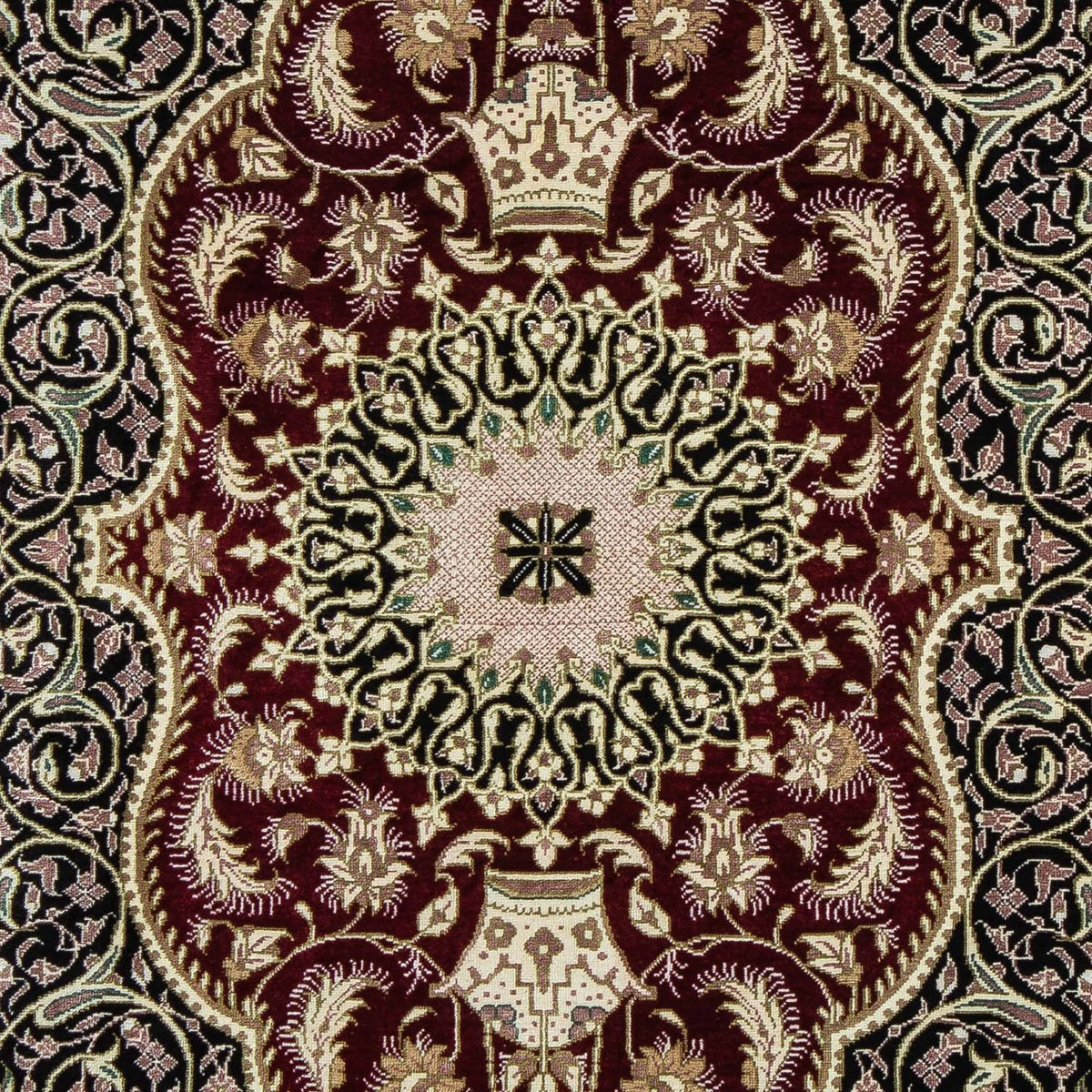 Tappeto Persero - Ghom - 94 x 58 cm - blu scuro