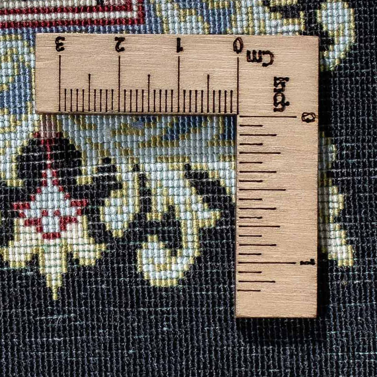 Tappeto Persero - Ghom - 94 x 58 cm - blu scuro