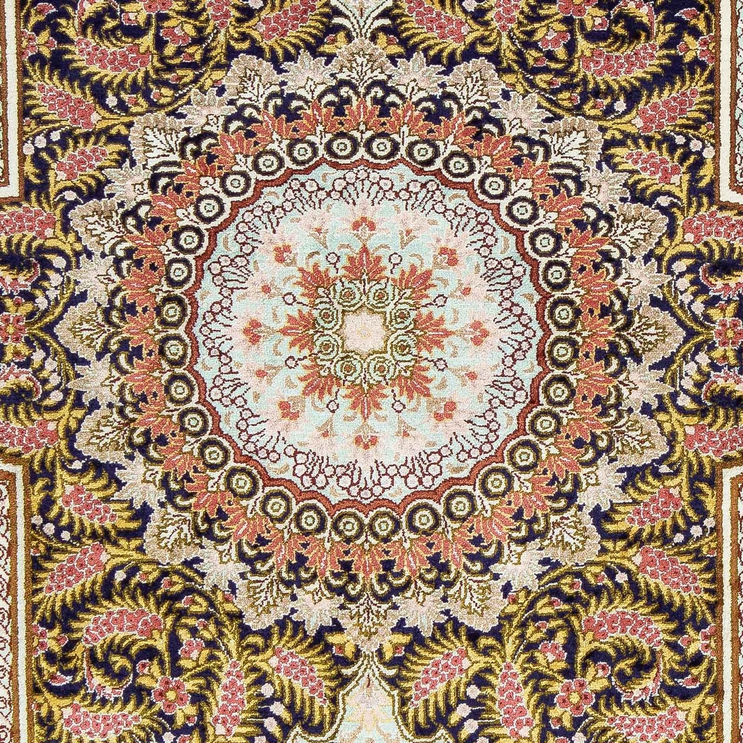 Tappeto Persero - Ghom - 93 x 59 cm - blu scuro