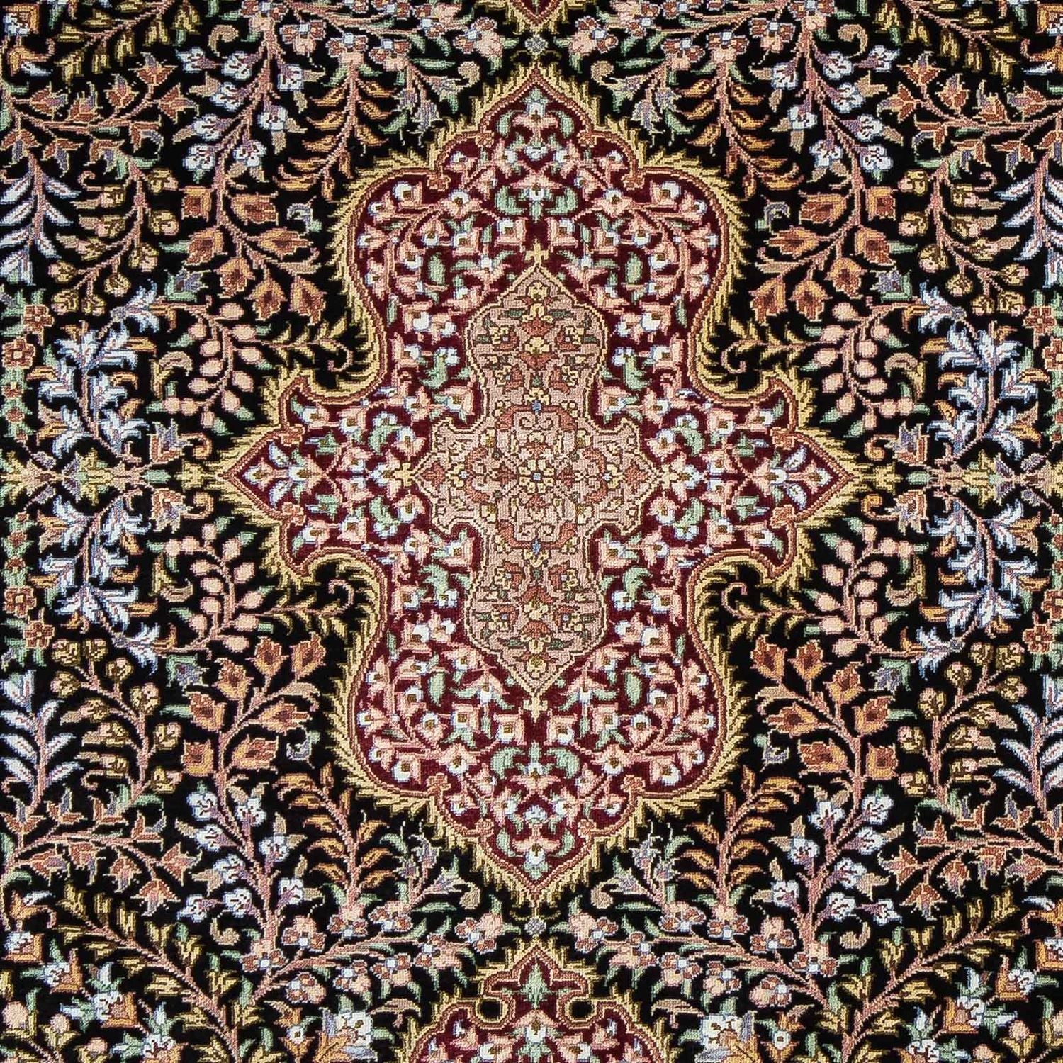Tappeto Persero - Ghom - 86 x 60 cm - blu scuro
