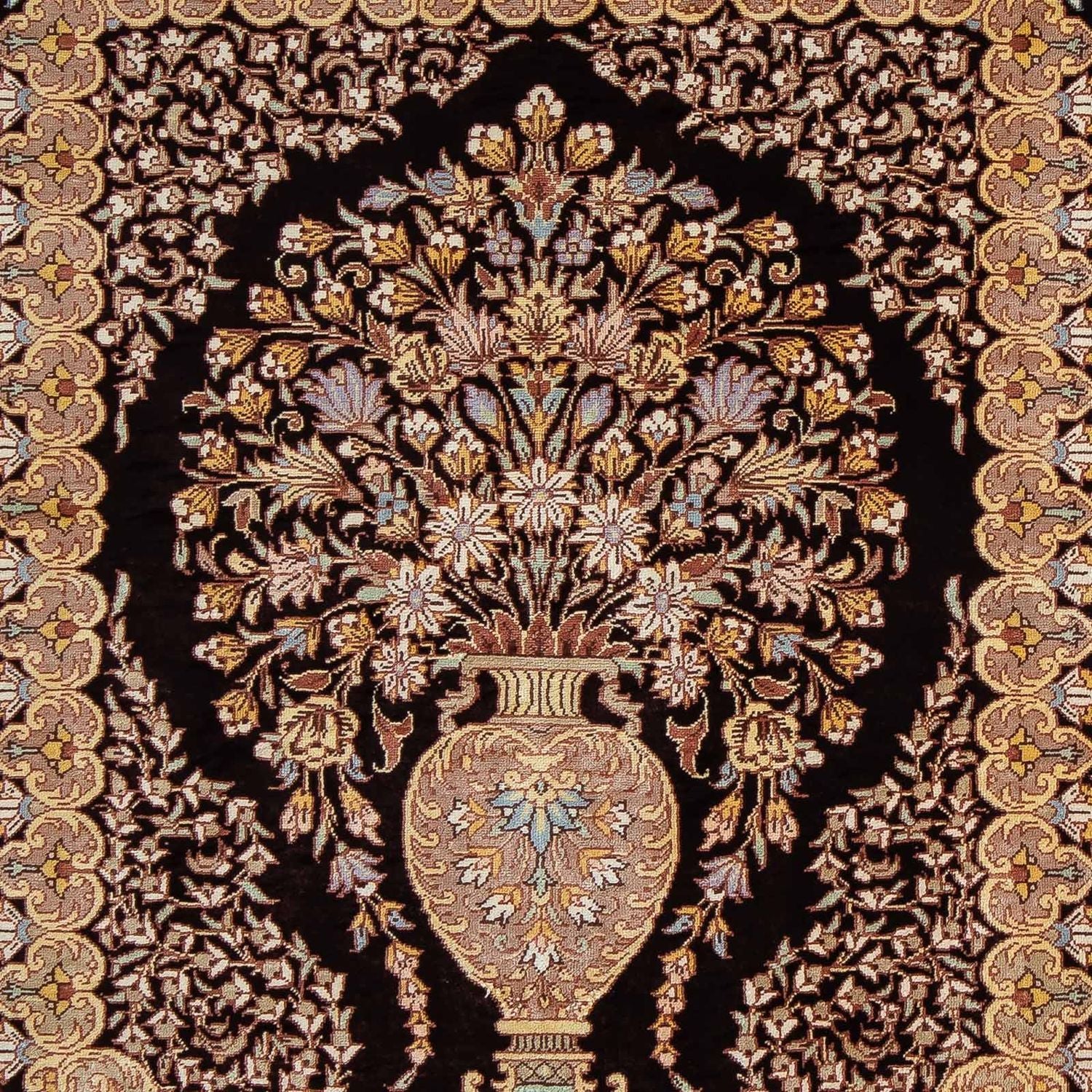Tappeto Persero - Ghom - 90 x 61 cm - blu scuro