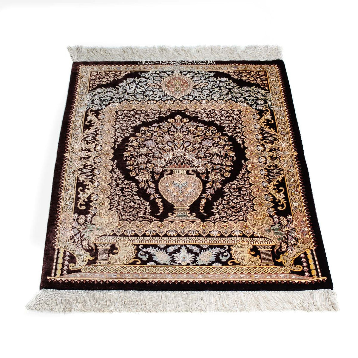 Tappeto Persero - Ghom - 90 x 61 cm - blu scuro