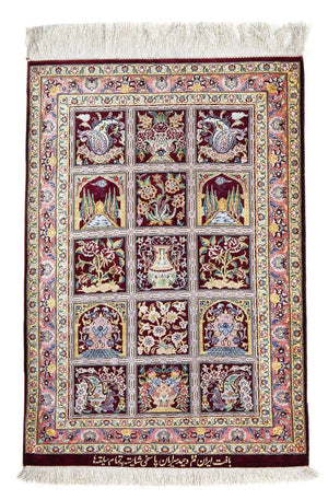 Tappeto Persero - Ghom - 86 x 60 cm - multicolore
