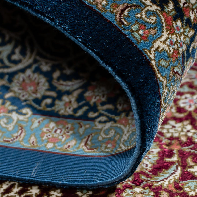Tappeto Persero - Ghom - 89 x 59 cm - blu scuro