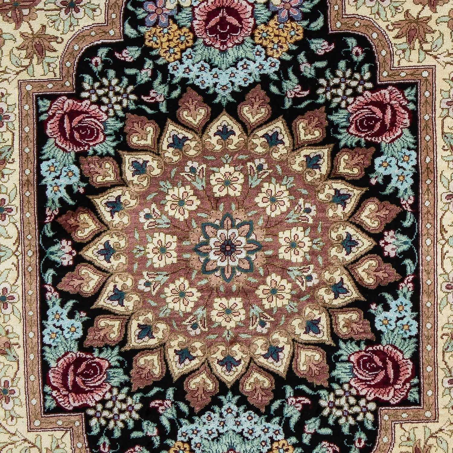 Tappeto Persero - Ghom - 89 x 59 cm - blu scuro