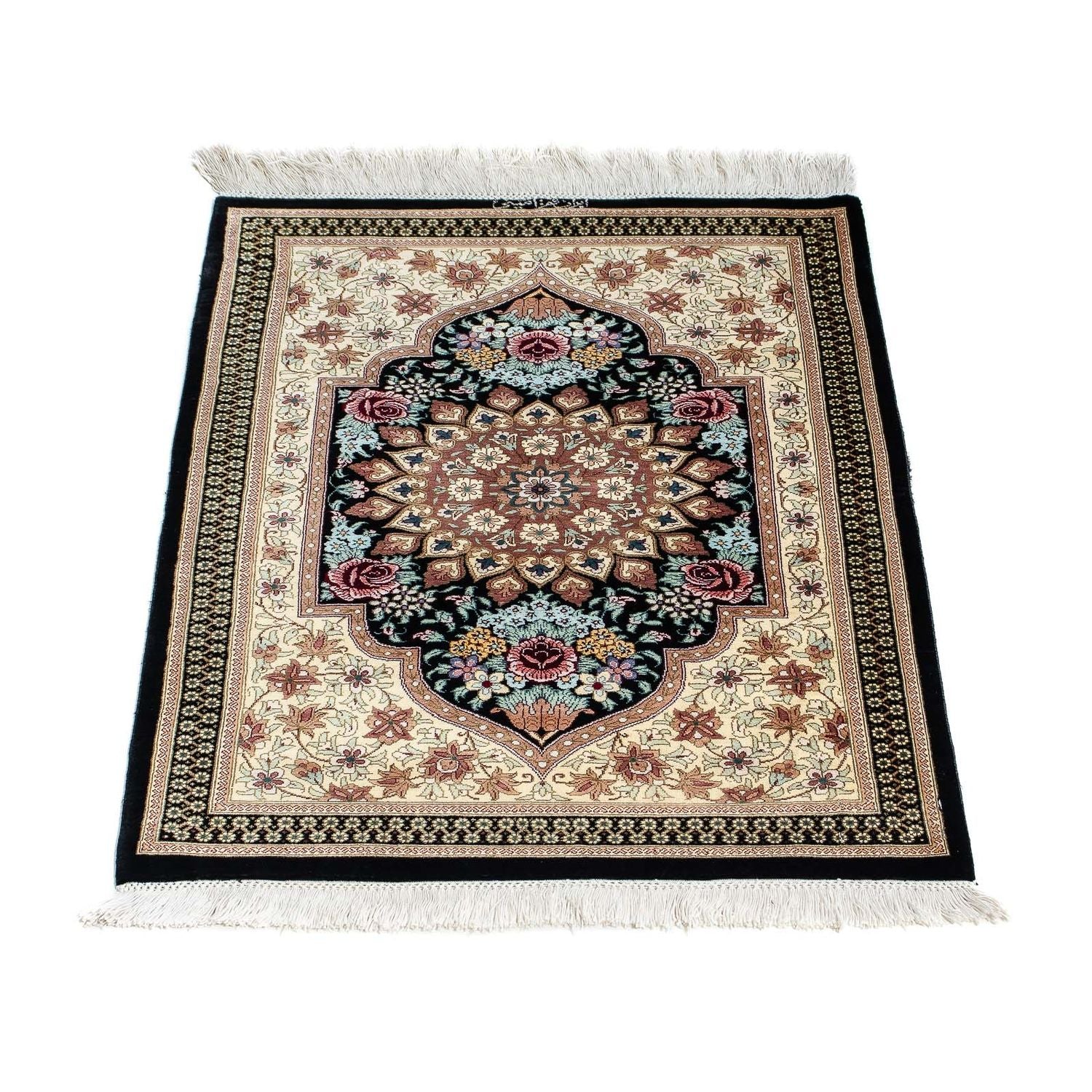 Tappeto Persero - Ghom - 89 x 59 cm - blu scuro