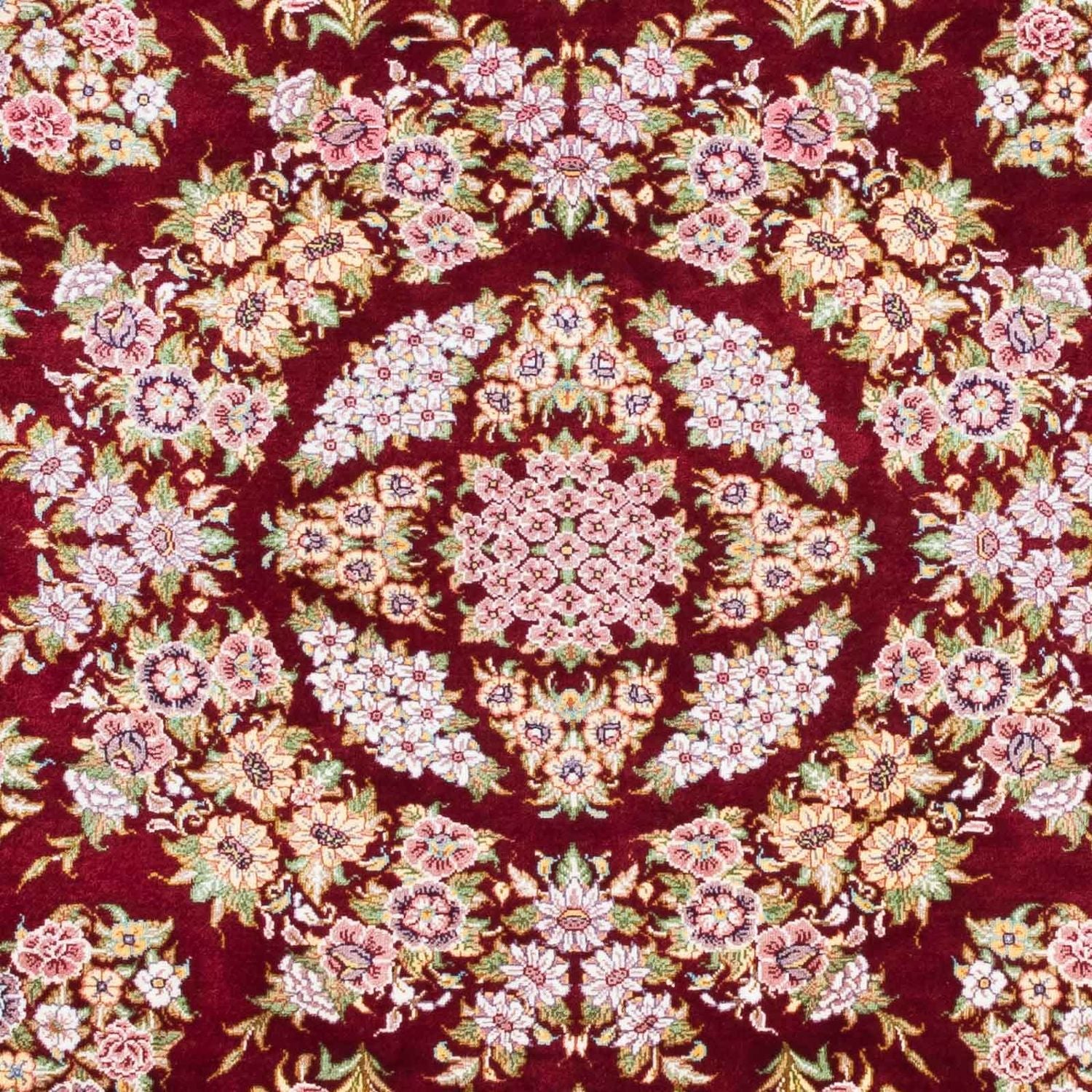 Tappeto Persero - Ghom - 122 x 85 cm - rosso scuro