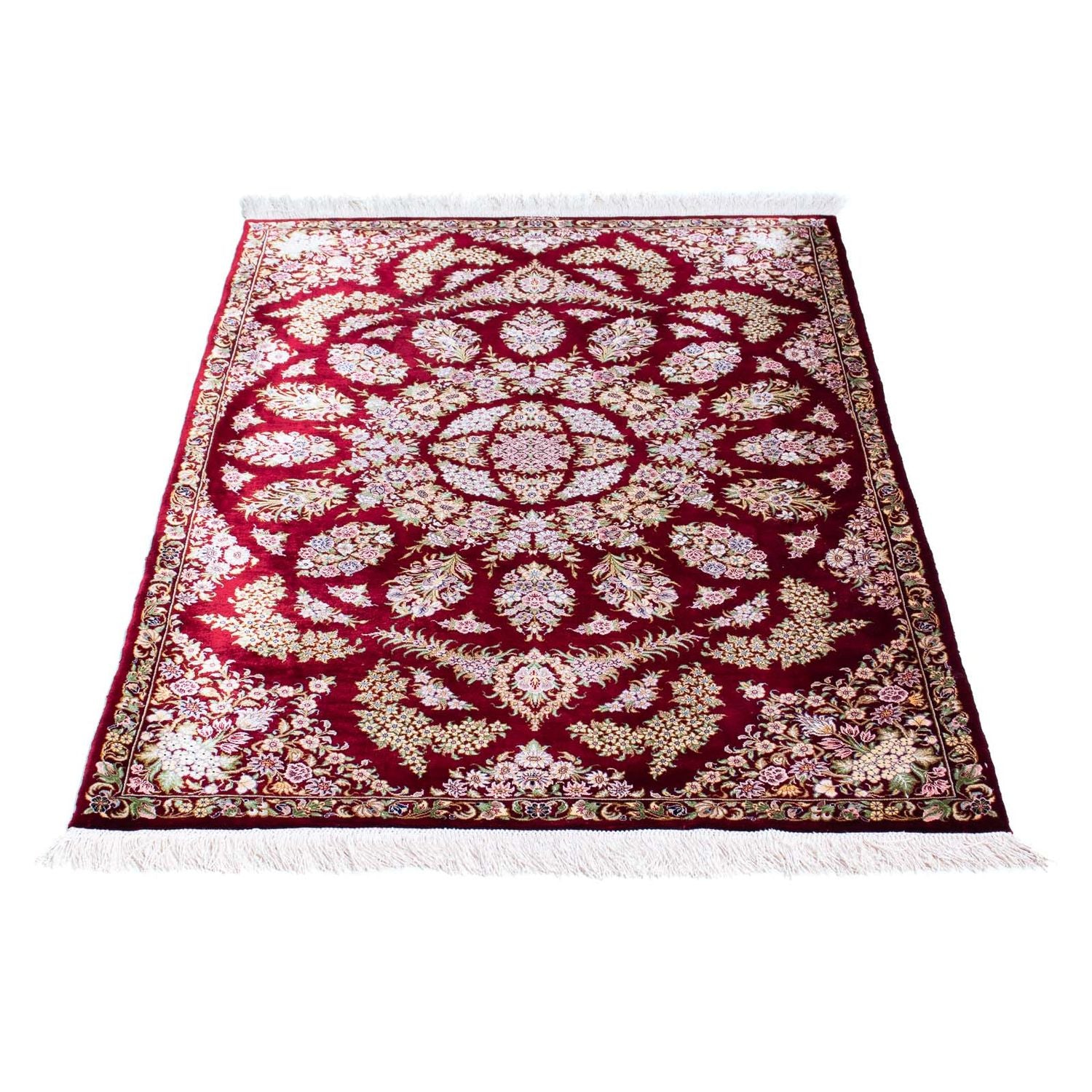 Tappeto Persero - Ghom - 122 x 85 cm - rosso scuro