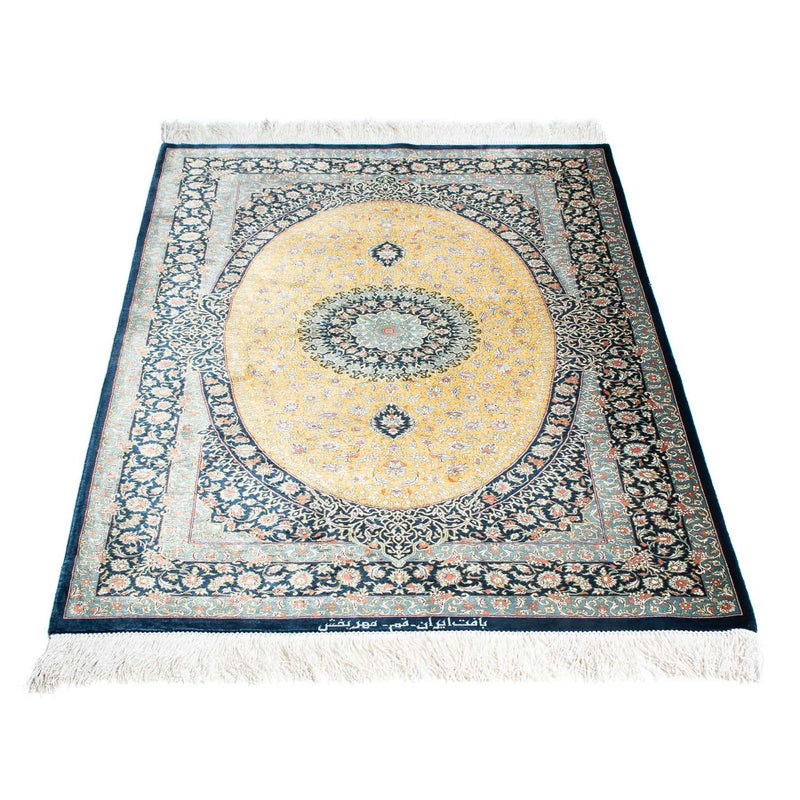 Tappeto Persero - Ghom - 118 x 78 cm - blu chiaro