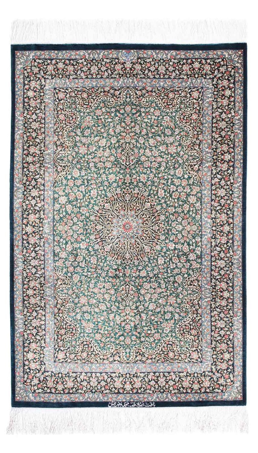 Tappeto Persero - Ghom - 119 x 77 cm - blu scuro