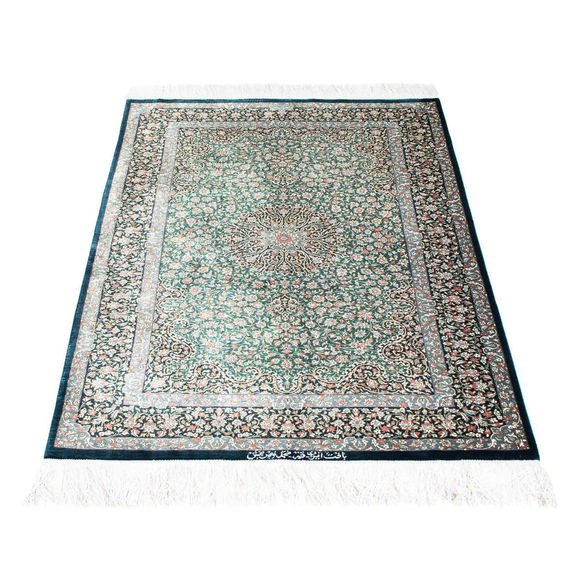 Tappeto Persero - Ghom - 119 x 77 cm - blu scuro