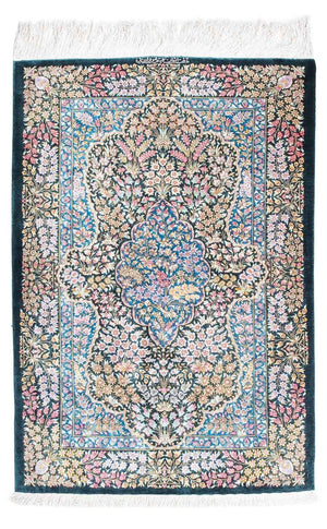 Tappeto Persero - Ghom - 119 x 81 cm - blu scuro