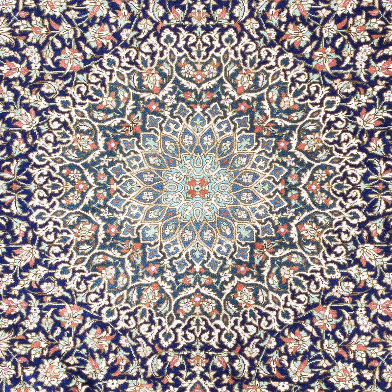 Tappeto Persero - Ghom - 121 x 78 cm - blu scuro