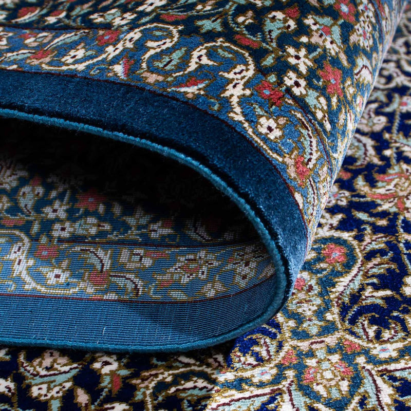 Tappeto Persero - Ghom - 121 x 78 cm - blu scuro