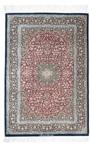 Tappeto Persero - Ghom - 116 x 78 cm - blu scuro