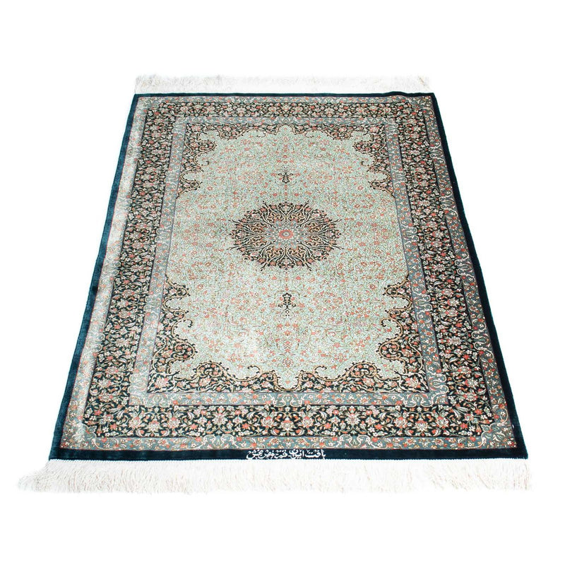 Tappeto Persero - Ghom - 121 x 77 cm - blu scuro