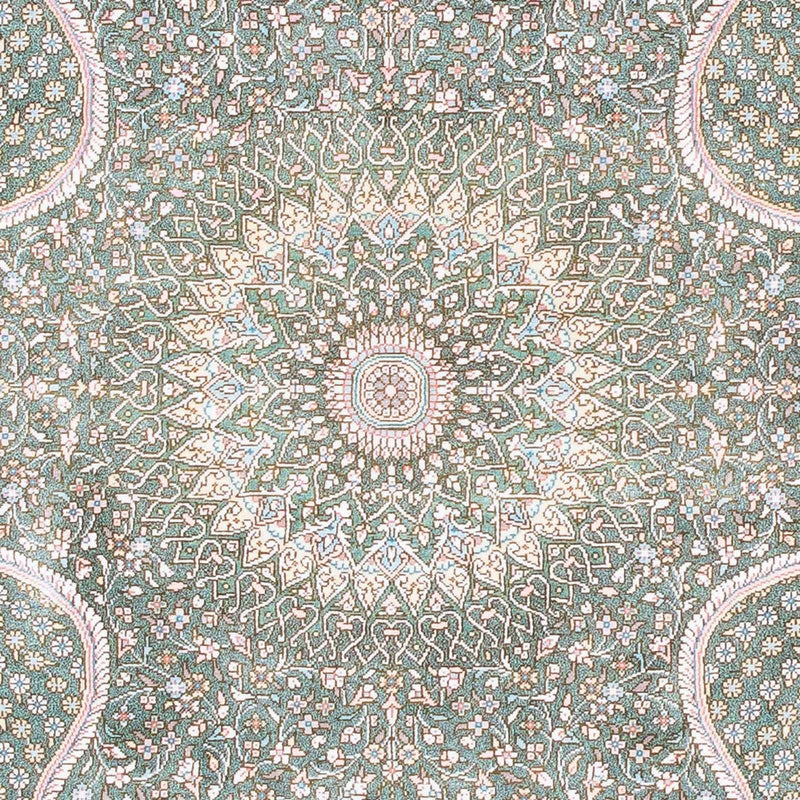 Tappeto Persero - Ghom - 120 x 83 cm - grigio chiaro