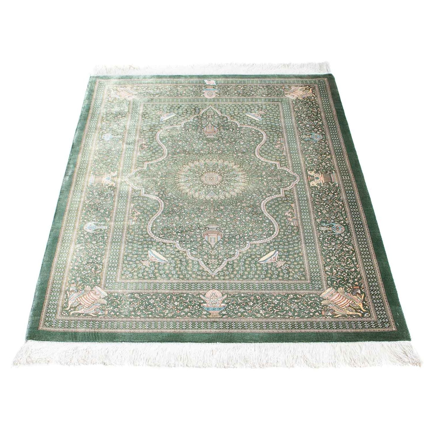 Tappeto Persero - Ghom - 120 x 83 cm - grigio chiaro