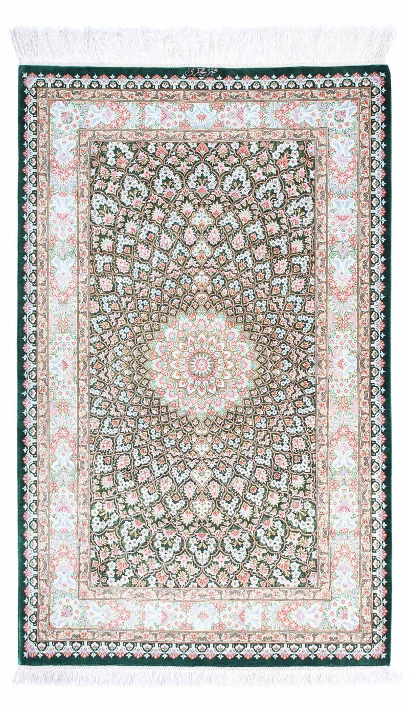 Tappeto Persero - Ghom - 128 x 83 cm - verde