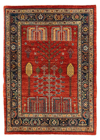 Tappeto Gabbeh - Kashkuli Persero - 120 x 85 cm - rosso scuro