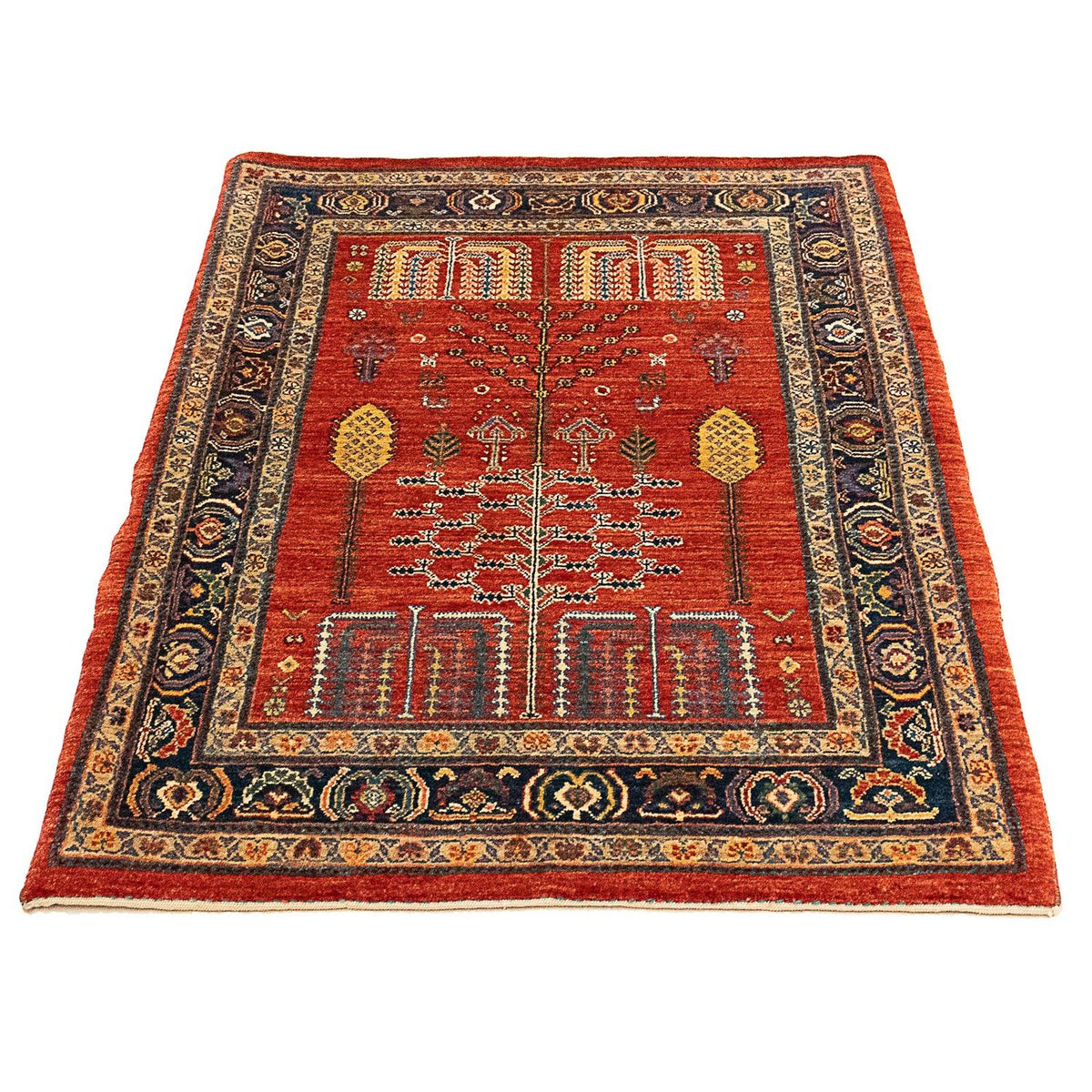 Tappeto Gabbeh - Kashkuli Persero - 120 x 85 cm - rosso scuro