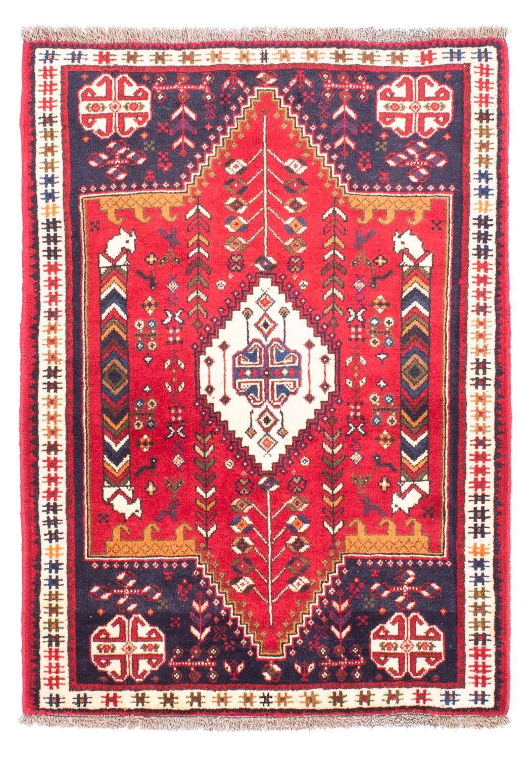Tappeto Persero - Nomade - 153 x 105 cm - rosso scuro