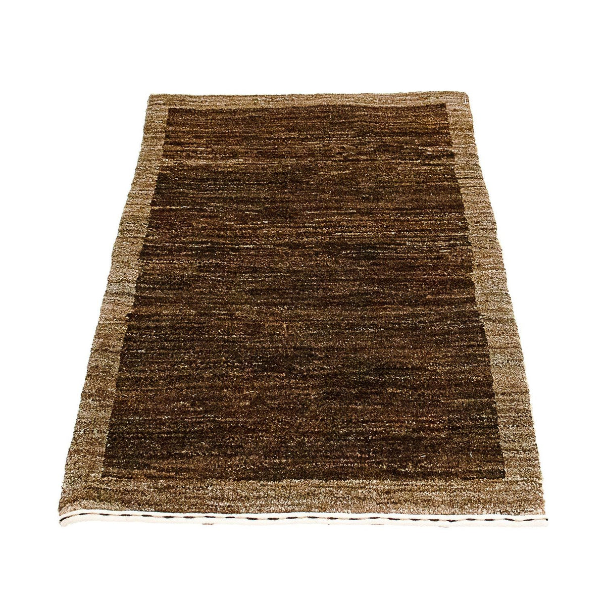Tappeto Gabbeh - Indus - 96 x 62 cm - marrone scuro