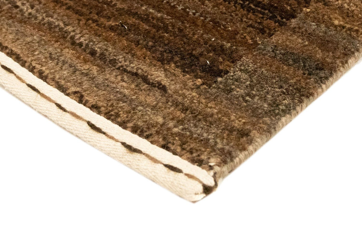 Tappeto Gabbeh - Indus - 93 x 60 cm - marrone scuro