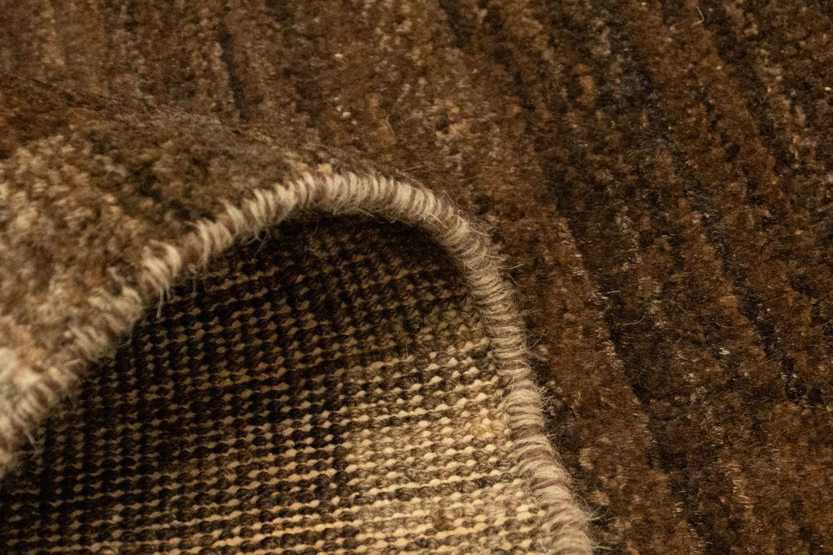 Tappeto Gabbeh - Indus - 93 x 60 cm - marrone scuro