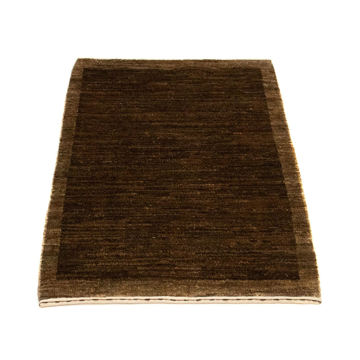 Tappeto Gabbeh - Indus - 93 x 60 cm - marrone scuro