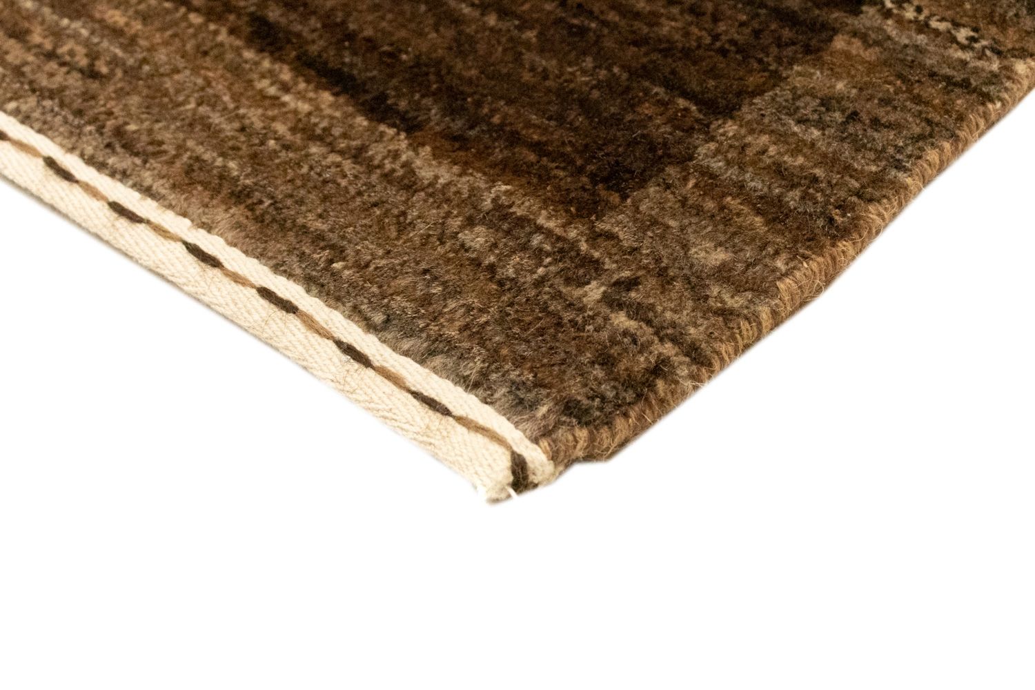 Tappeto Gabbeh - Indus - 90 x 58 cm - marrone scuro