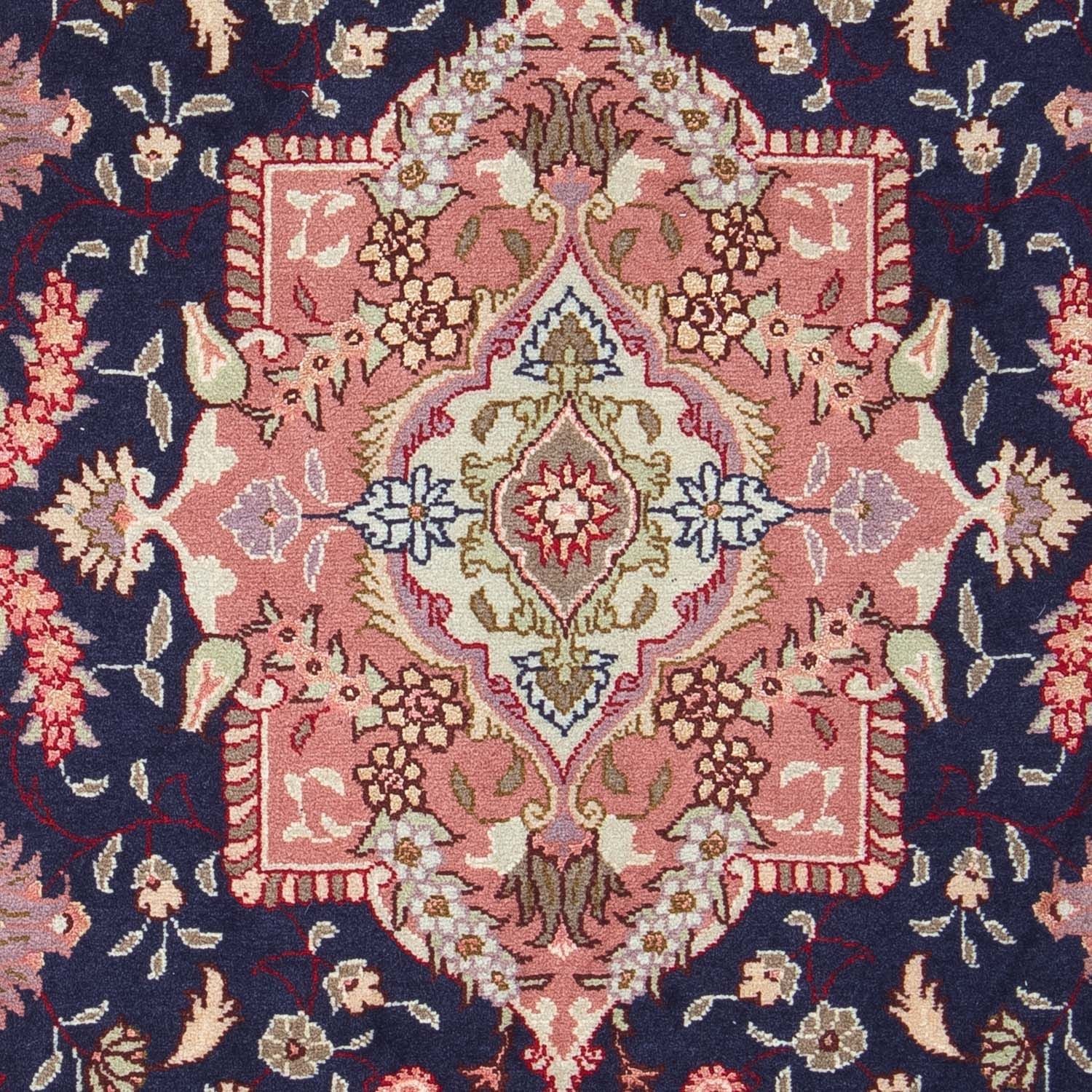 Tappeto Persero - Tabriz - Reale - 90 x 60 cm - blu scuro