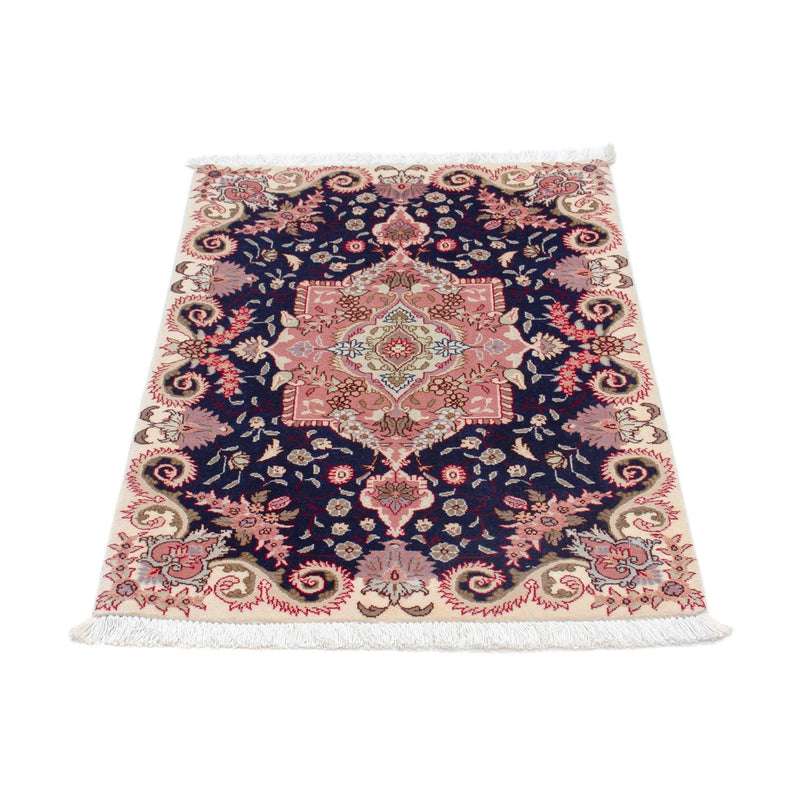 Tappeto Persero - Tabriz - Reale - 90 x 60 cm - blu scuro