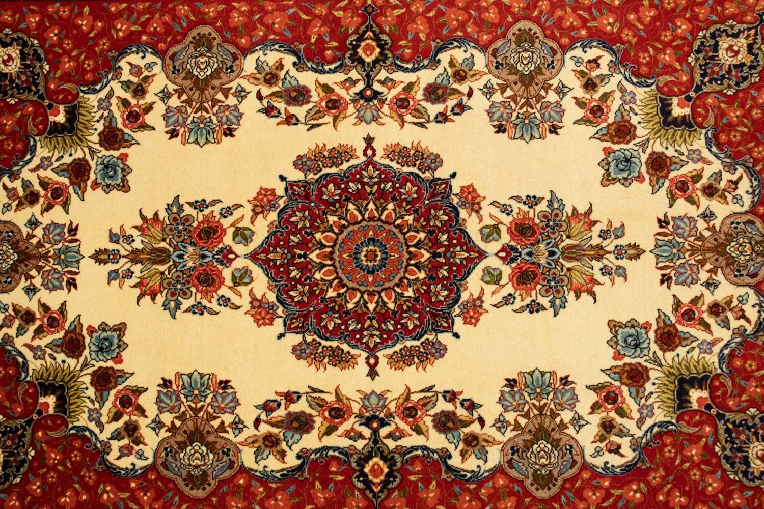 Tappeto Persero - Ghom - 151 x 105 cm - beige