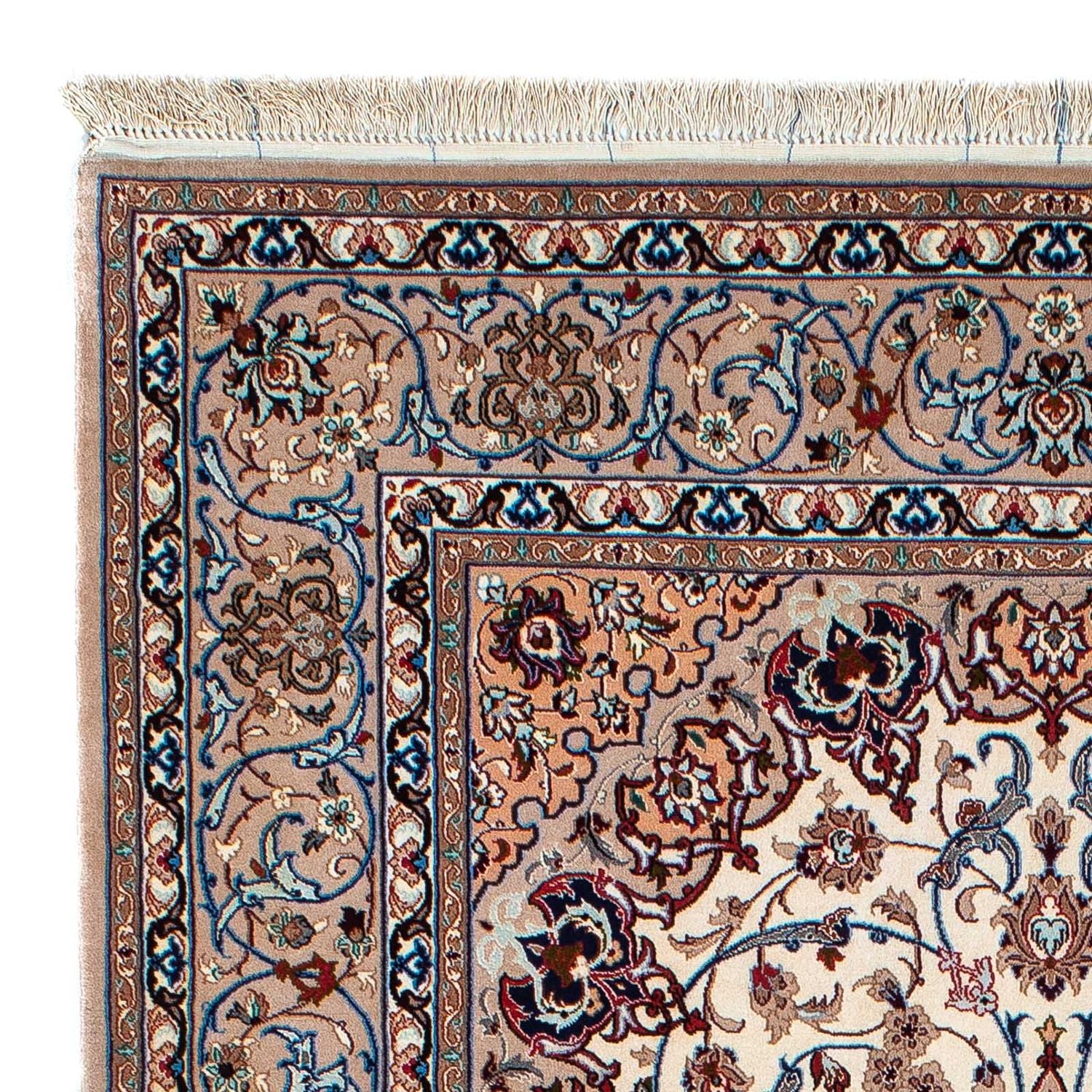 Tappeto di seta - Ghom seta - Premio - 202 x 128 cm - beige