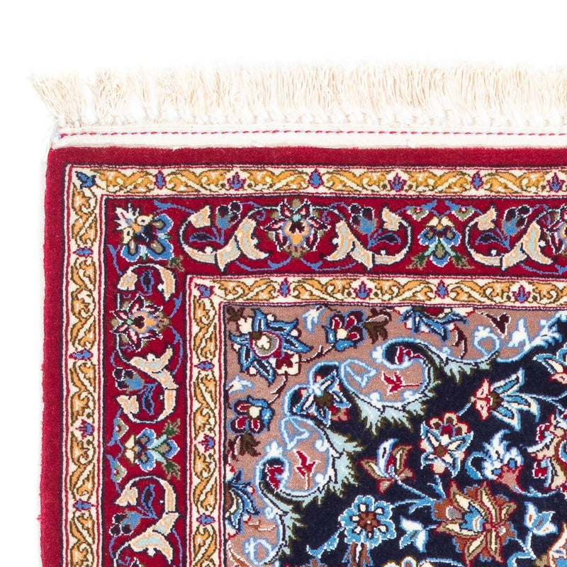 Tappeto Persero - Isfahan - Premio - 104 x 72 cm - blu scuro
