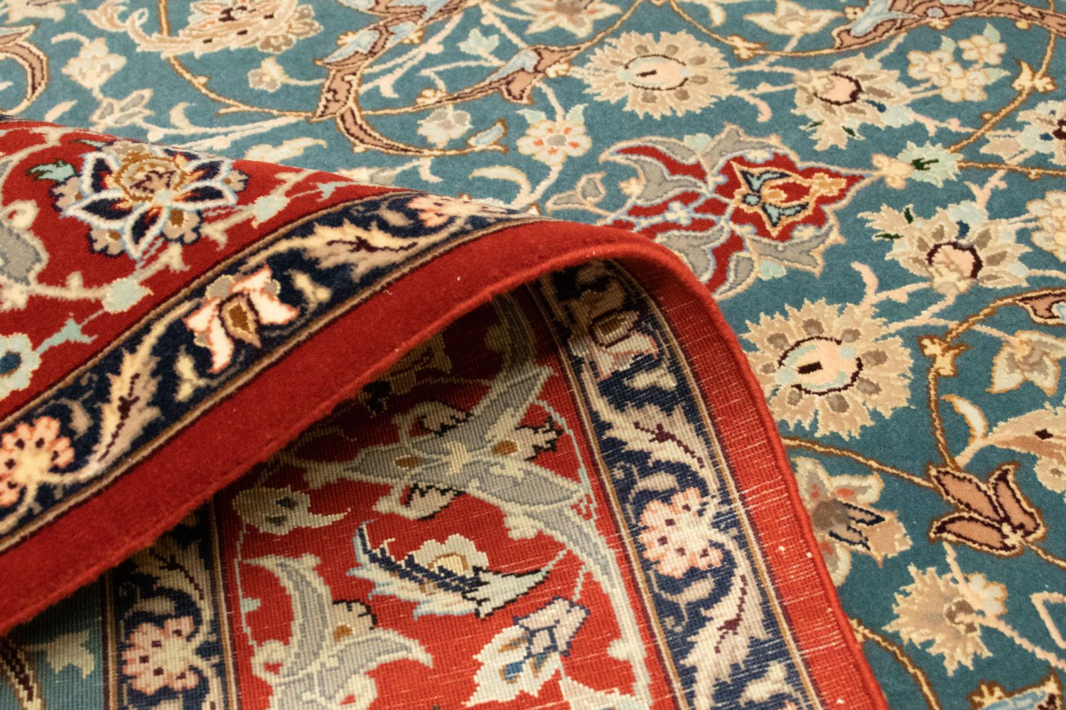 Tappeto Persero - Isfahan - Premio - 162 x 106 cm - rosso