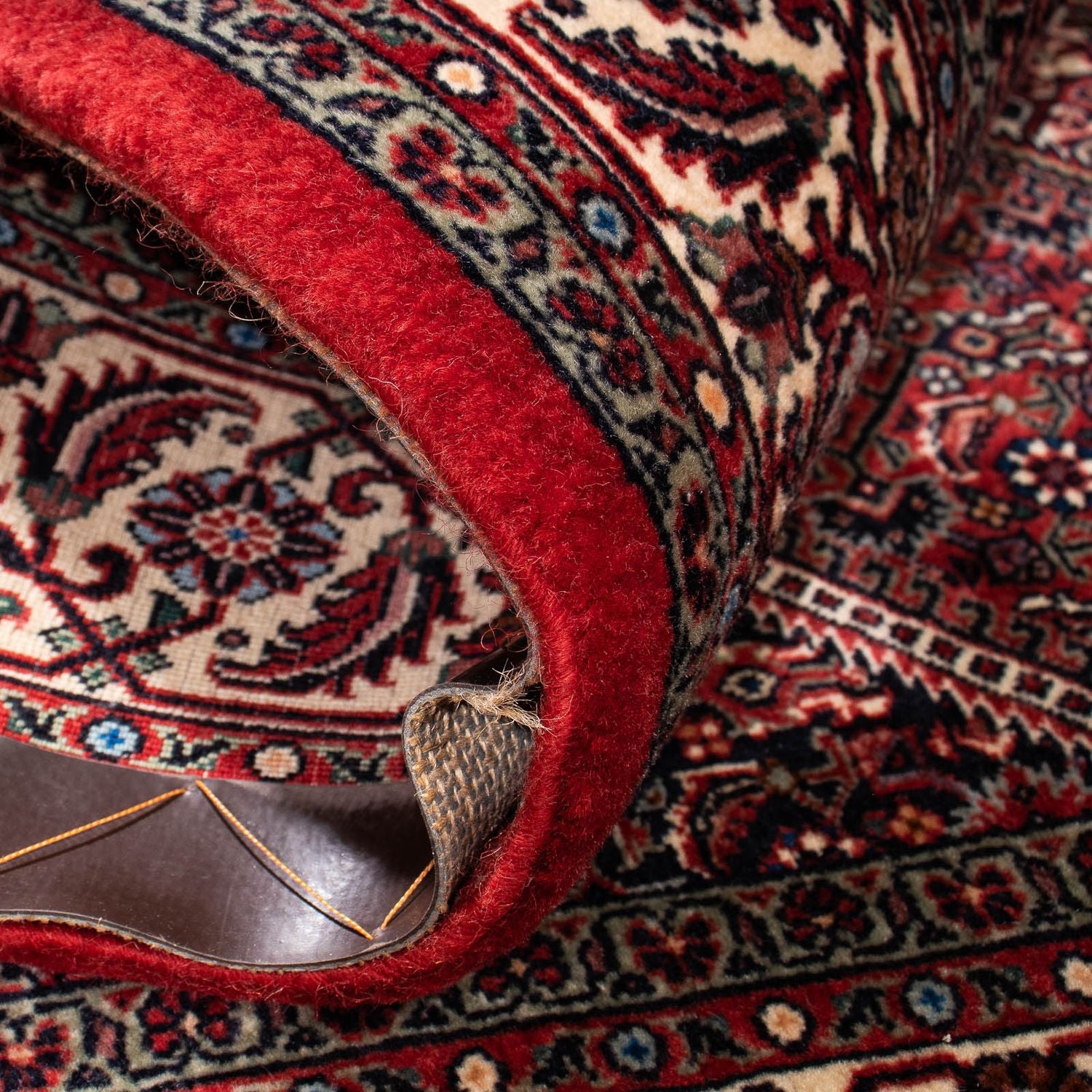Tappeto Persero - Bidjar quadrato  - 152 x 148 cm - rosso scuro